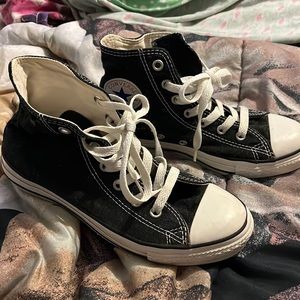 Black Converse Hi Tops. Sz 3